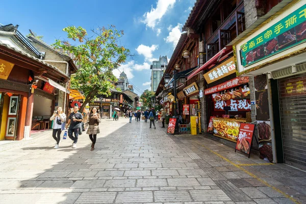 Куньмин Китай Октября 2023 Года Старая Улица Куньмине — стоковое фото