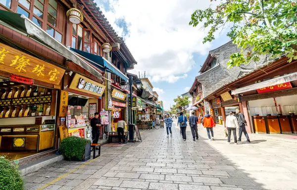 Kunming Čína Říjen 2023 Stará Ulice Kunming — Stock fotografie