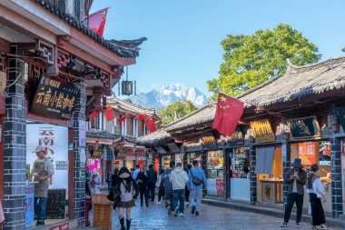 Changsha, ÇİN-SEPTEMBER 22. 2023: Taiping Caddesi antik Changsha şehrinin en eksiksiz caddesi.
