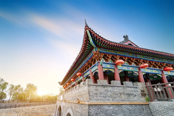 Ερείπια Της Κινεζικού Τύπου Πύργους Της Πόλης Yueyang Κίνα Royalty Free Φωτογραφίες Αρχείου