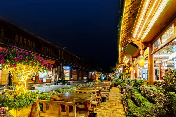 Lijiang Óvárosa Unesco Világörökség Része Híres Turisztikai Célpont Ázsiában Yunnan Stock Fotó