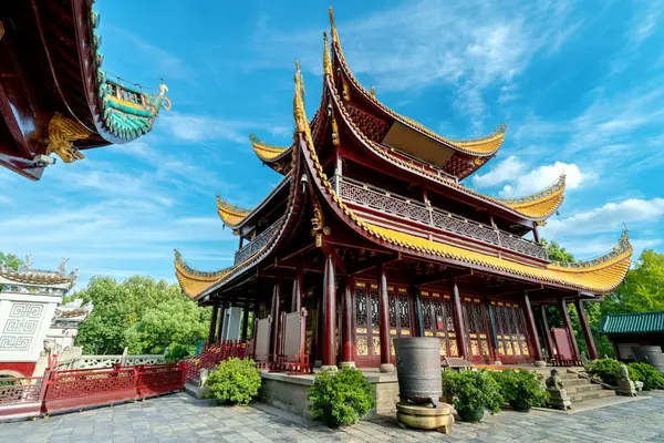 China Hunan Yueyang Torre Yueyang Torre Yueyang Uma Das Três Fotografias De Stock Royalty-Free