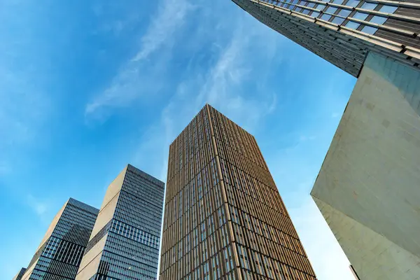 长沙摩天大楼的低角度视图 图库图片