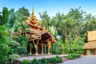Manting Park, Xishuangbanna, Yunnan, Çin 'deki Dai Kralının imparatorluk bahçesidir..