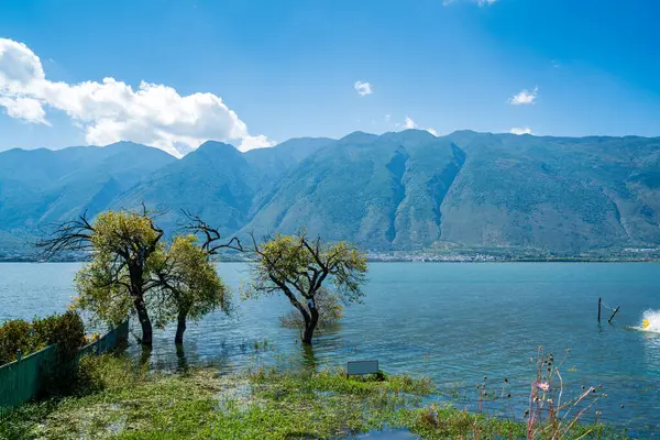 Paisagem Lago Erhai Localizado Dali Yunnan China Imagem De Stock