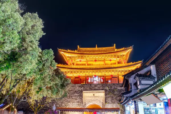South Gate Oude Stad Van Dali Provincie Yunnan China Rechtenvrije Stockfoto's