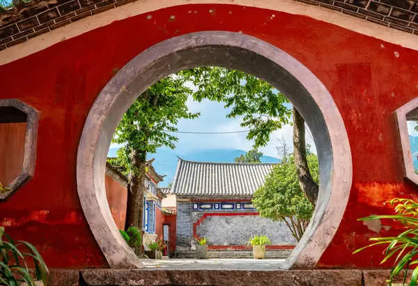 Ciudad Vieja Dalí Provincia Yunnan China Antiguo Edificio Con Una Fotos De Stock Sin Royalties Gratis