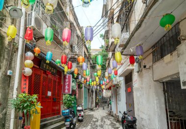 Zhanjiang, Çin - 15 Mayıs 2024: Chikan Antik Kenti bir zamanlar Zhanjiang 'ın en gelişmiş ticari bölgesiydi