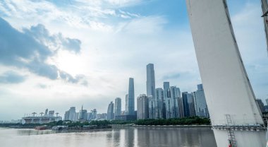 Zhujiang Yeni Şehir silueti, Guangzhou, Çin