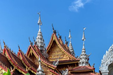 Manting Park is the imperial garden of the Dai king, and it is the temple building in the park, located in Xishuangbanna, China. clipart