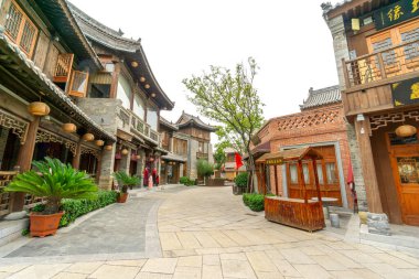 Luoyang, ÇİN-SEPTEMBER 26. 2020: Luoyi Antik Kenti Çin medeniyetinin önemli doğum yerlerinden biridir.