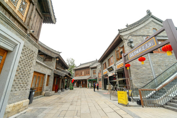 Лоян, Китай-СЕНТЯБРЬ 26,2020: Лойи Древний город является одним из важных мест рождения китайской цивилизации