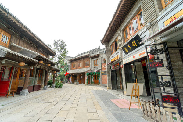 Лоян, Китай-СЕНТЯБРЬ 26,2020: Лойи Древний город является одним из важных мест рождения китайской цивилизации