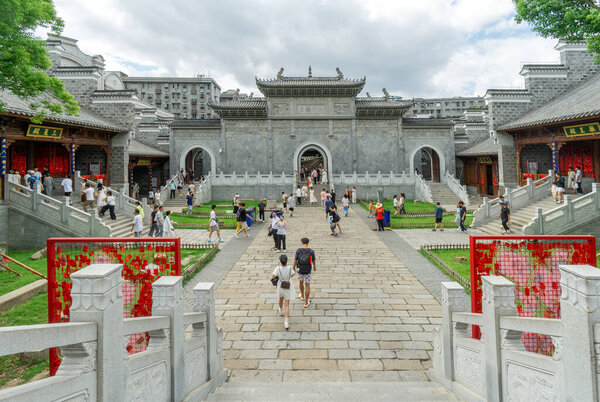 Наньчан, КИТАЙ-СЕНТЯБРЬ, 1 2024 год: Дворец Наньчан Ваньшу, исторический и культурный район.