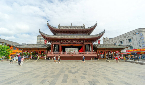 Наньчан, КИТАЙ-СЕНТЯБРЬ, 1 2024 год: Дворец Наньчан Ваньшу, исторический и культурный район.