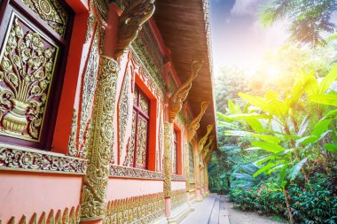 Manting Park, Xishuangbanna, Yunnan, Çin 'deki Dai Kralının imparatorluk bahçesidir..