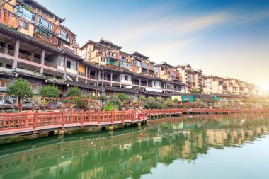 Dishui Miao kasabası Miao halkının toplandığı küçük bir kasabadır, Pingbian County, Yunnan, Çin.