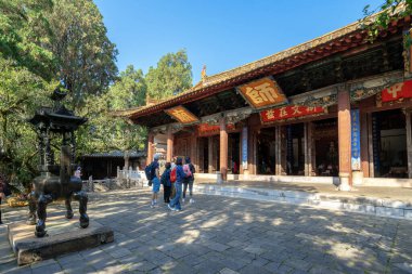 Yunnan Eyaleti, Çin, 27 Ekim 2024: Jianshui Konfüçyüs Tapınağı ilk olarak 1285 yılında inşa edildi..