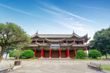 Geleneksel Çin antik binaları, Mengzi, Yunnan, Çin.