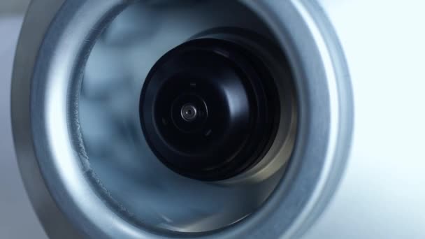 Movement Fan Impeller Ventilation Systems Close — Video Stock