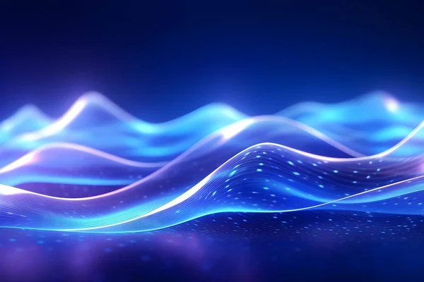 Blue wave abstract futuristic background