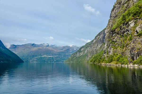 Zonlicht Noorwegen Landschap Herfst Stockfoto