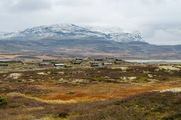 Montaña Montaña Noruega Otoño Fotos de stock libres de derechos