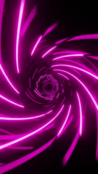 紫色隧道 有催眠线 无缝线垂直环路001号视频 — 图库视频影像
