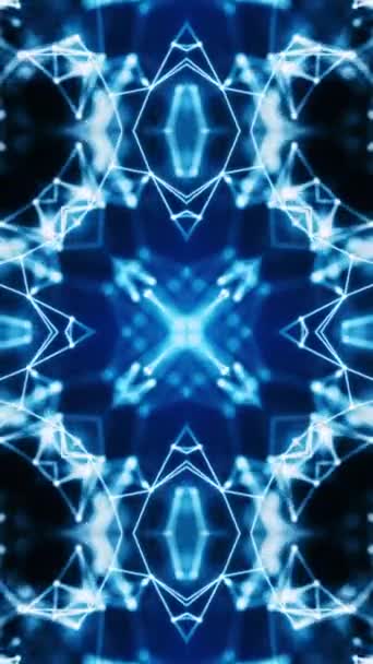 스코프 Blue Neon Kaleidoscope 비디오입니다 — 비디오