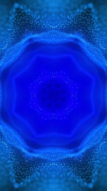 Mavi döngü simetrik noktalı arkaplan dikey döngü videosu