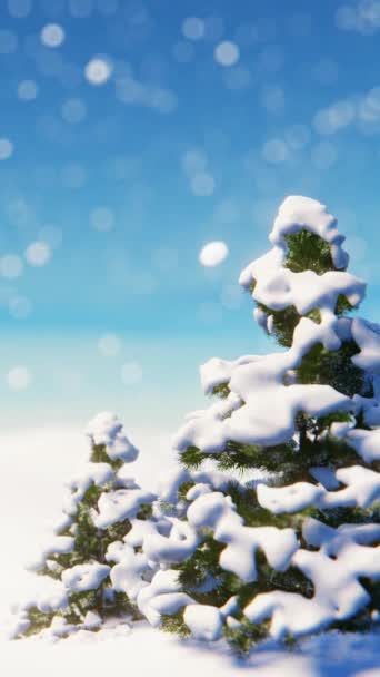 圣诞及新年背景模板设计 垂直环路视频 — 图库视频影像