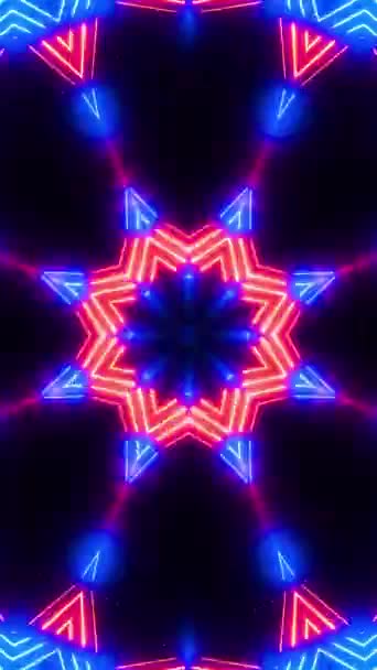미래의 에너지 원자로의 보았습니다 Kaleidoscope Vertical Looped 비디오 — 비디오