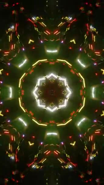 Kaleidoskop Videohintergrund Für Vertical Looping Video — Stockvideo