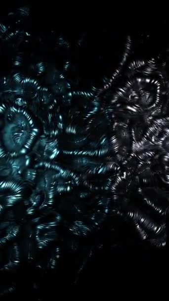 어두운 빛나는 물체의 애니메이션 — 비디오