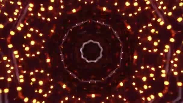 Üzerinde Işık Olan Çok Büyük Renkli Bir Nesne Kaleydoskop Döngüsü — Stok video