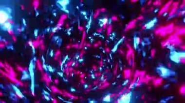 Soyut mavi ve pembe girdap. Sınırsız döngülü animasyon.