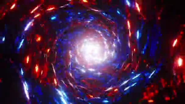 Dizzying Descent Neon Serenity Animação Infinitamente Looped — Vídeo de Stock