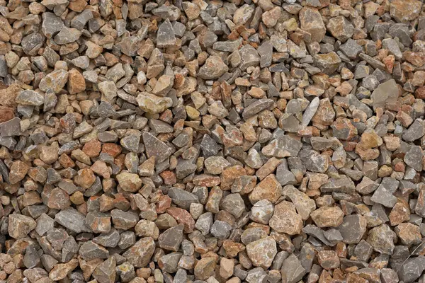 Closeup Gravel Rock Texture Shades Brown Stock Image