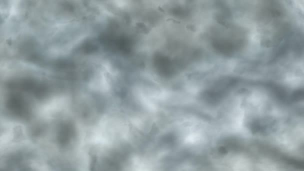 Monochromatische Abstrakte Wolkenlandschaft Hintergrundschleife — Stockvideo