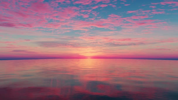 Драматичне Небо Відкрита Вода Морський Океан Петля — стокове відео