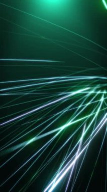 Yeşil Soyut Işık Akımı Arkaplan Döngüsü