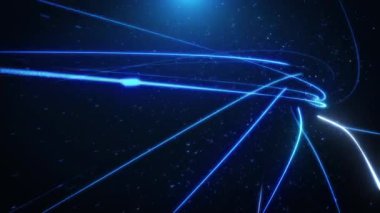 Mavi Soyut Işık Akımı Arkaplan Döngüsü