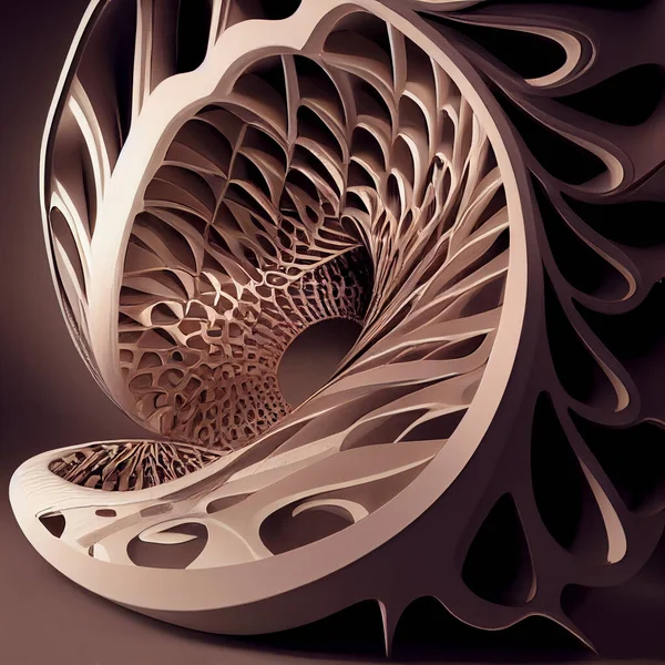 Parametric Designs Flat Background Intricate Elaborate Geometries Printing — Stock Photo, Image