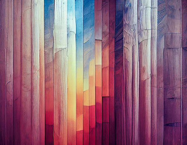 Forest Colored Vertical Pieces Mosaics Horizontal Stripes Varied Designs Decorative —  Fotos de Stock