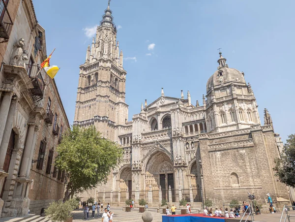 Belleza Intemporal Grandeza Arquitectónica Cautivadora Vista Catedral Toledo Magnífico Punto — Foto de Stock