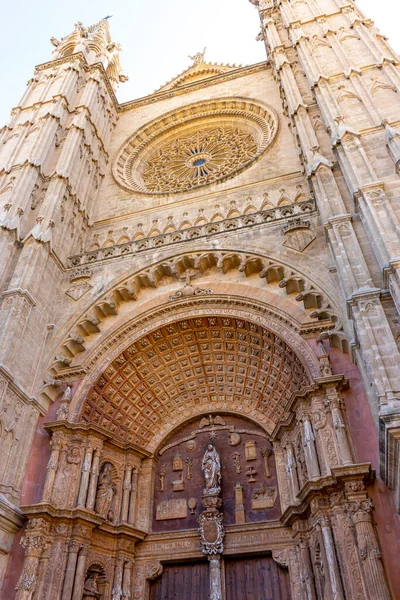 Step Heart Mallorca Visual Journey Its Iconic Cathedral Celebrating Spanish — Stock Photo, Image