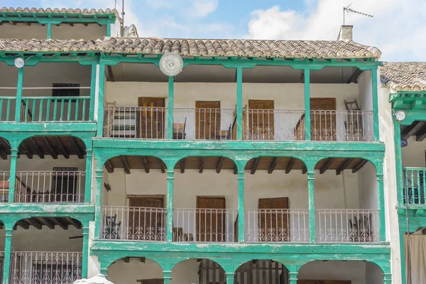 Vistas Plaza Española Tejados Tradicionales Detalles Arquitectónicos Esencia Chinchon Histórico — Foto de Stock