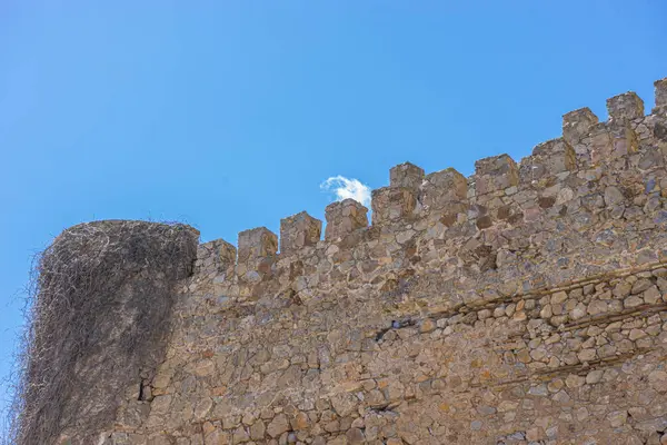 Vrchní Větrné Mlýny Silueta Proti Španělské Obloze Toledova Historie Kultura — Stock fotografie