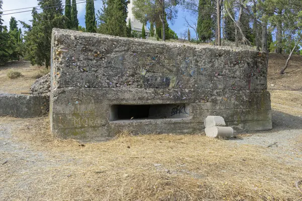 Madrid Tarihi Sığınağı Spanyol Savaşı Nın Kalıntıları Çatışmalara Hikayelere Zaman — Stok fotoğraf