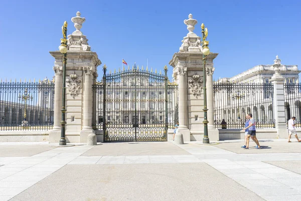 Spanya Nın Regal Retreat Madrid Kraliyet Sarayı Ebedi Büyüsü — Stok fotoğraf